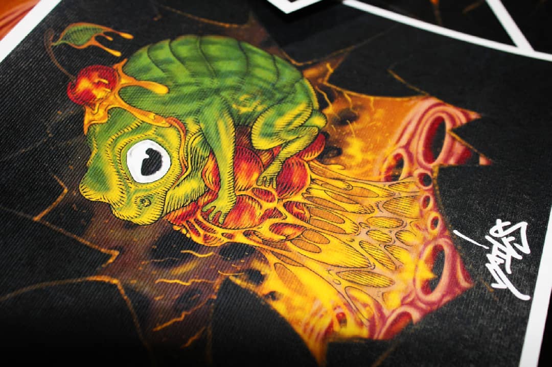Blessed Frog Print