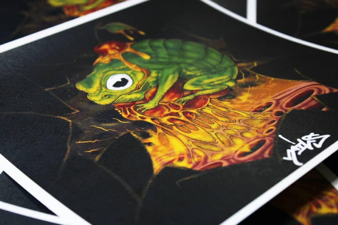 Blessed Frog Print