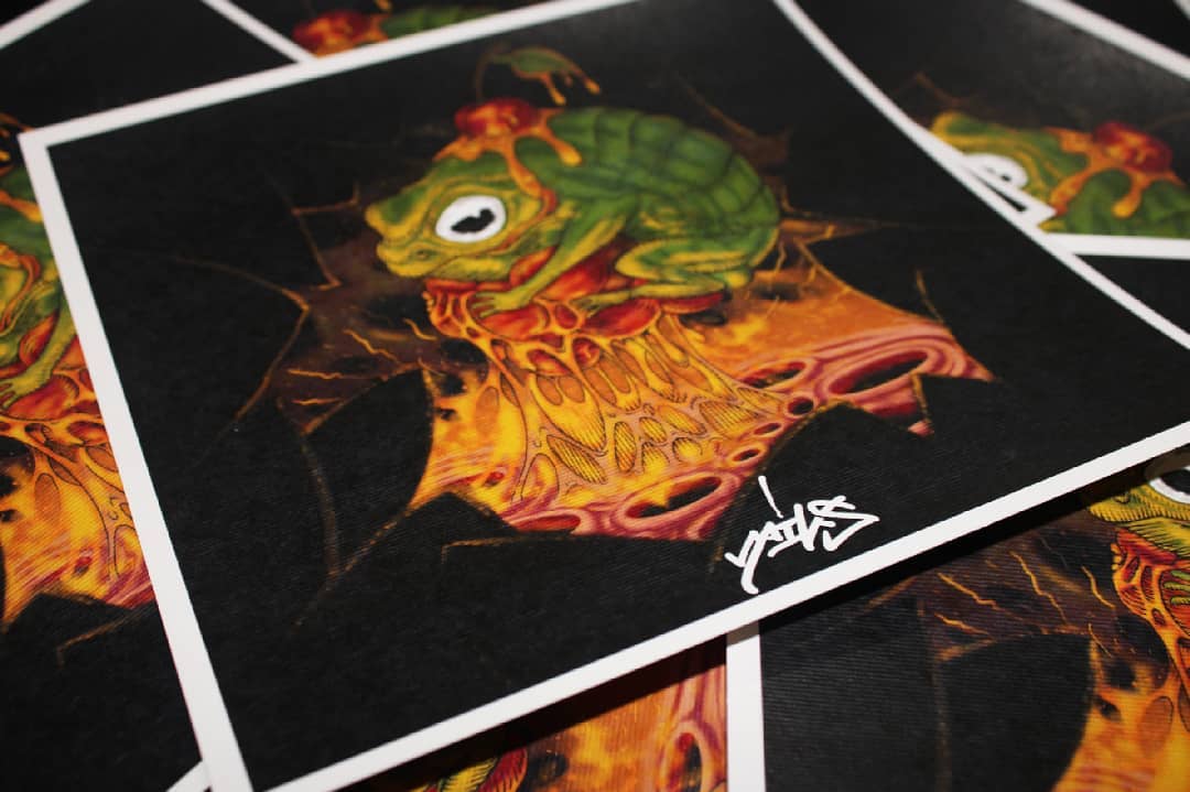 Blessed Frog Print