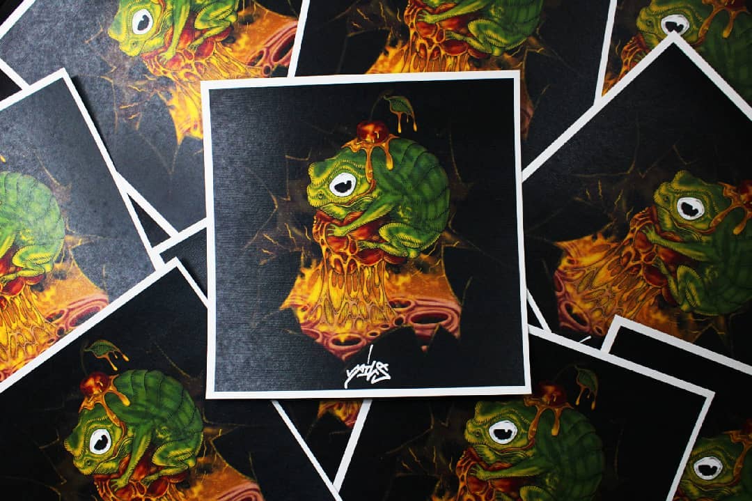Blessed Frog Print