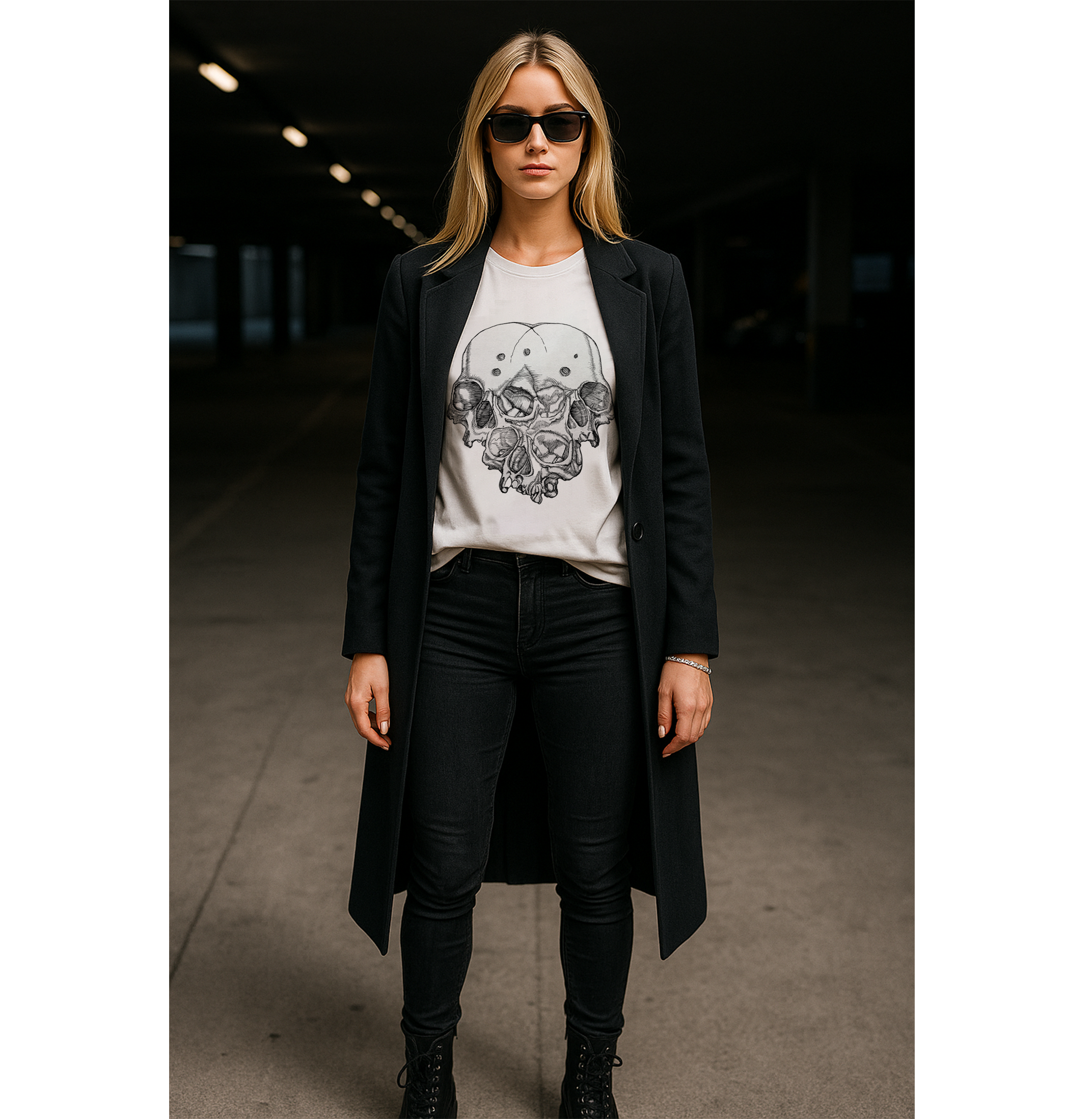 Triple-Skull Tee