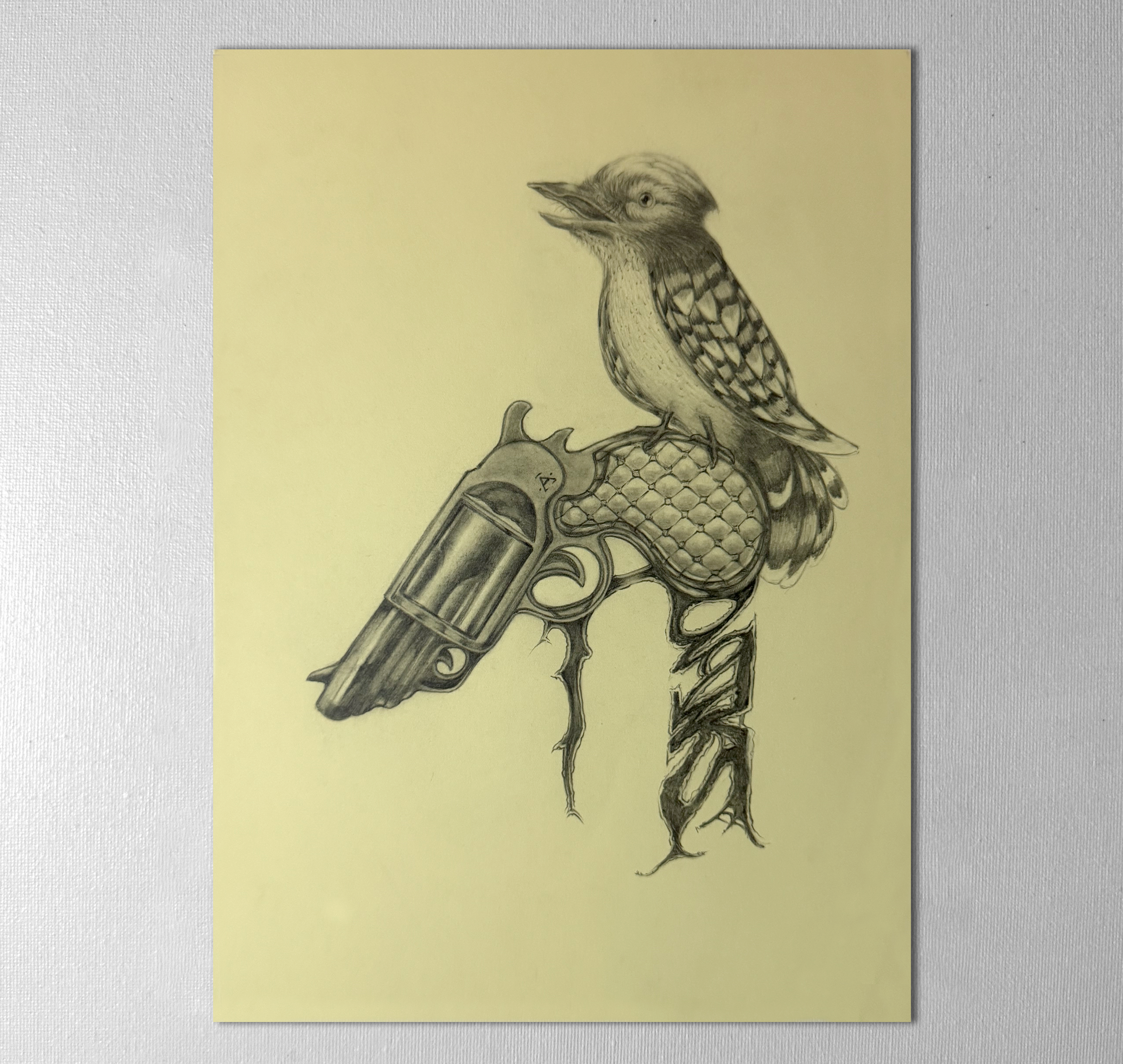 Original "Blue-Jay Revolver" Artwork
