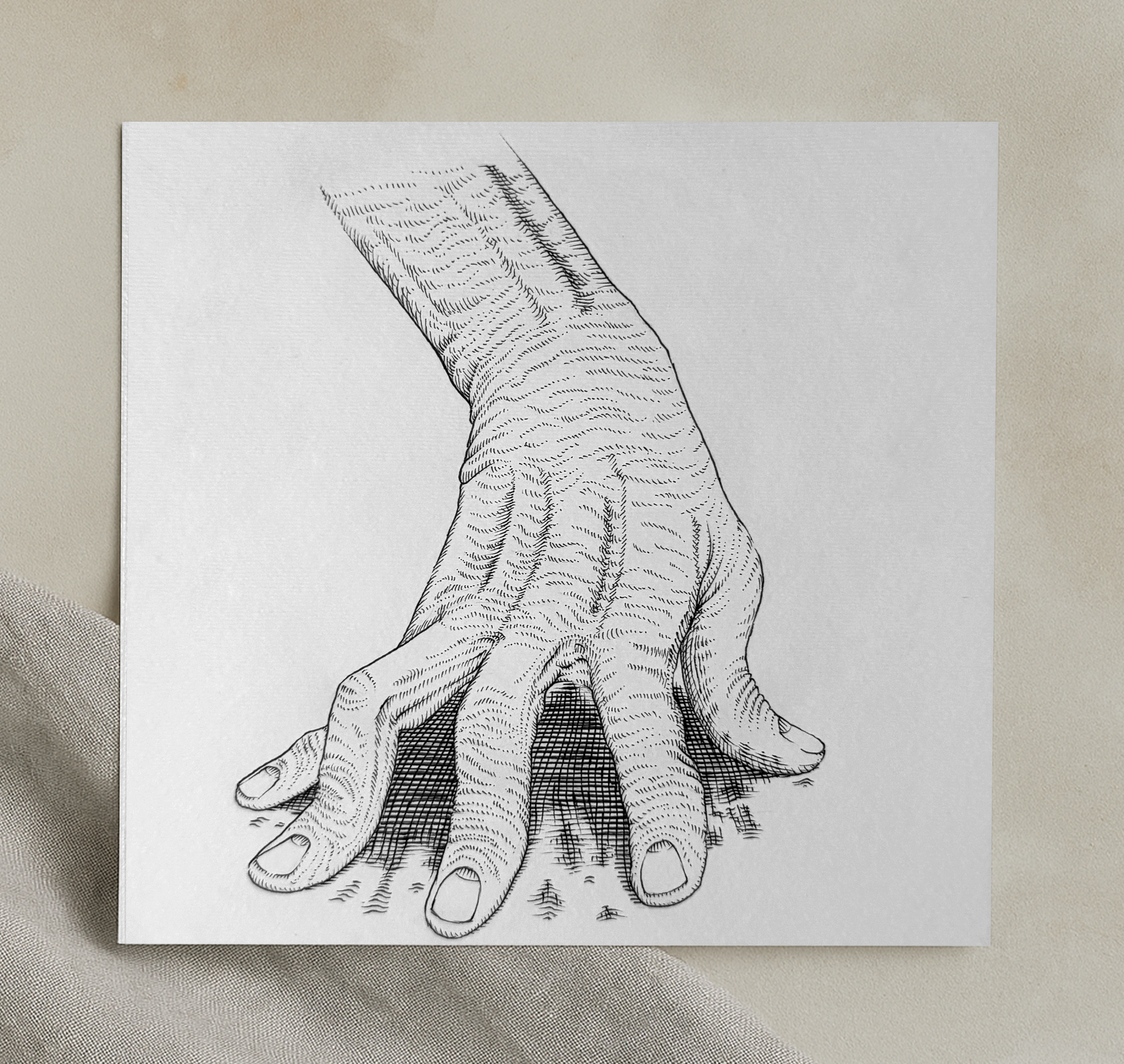 Original "Struggling Hand" Artwork