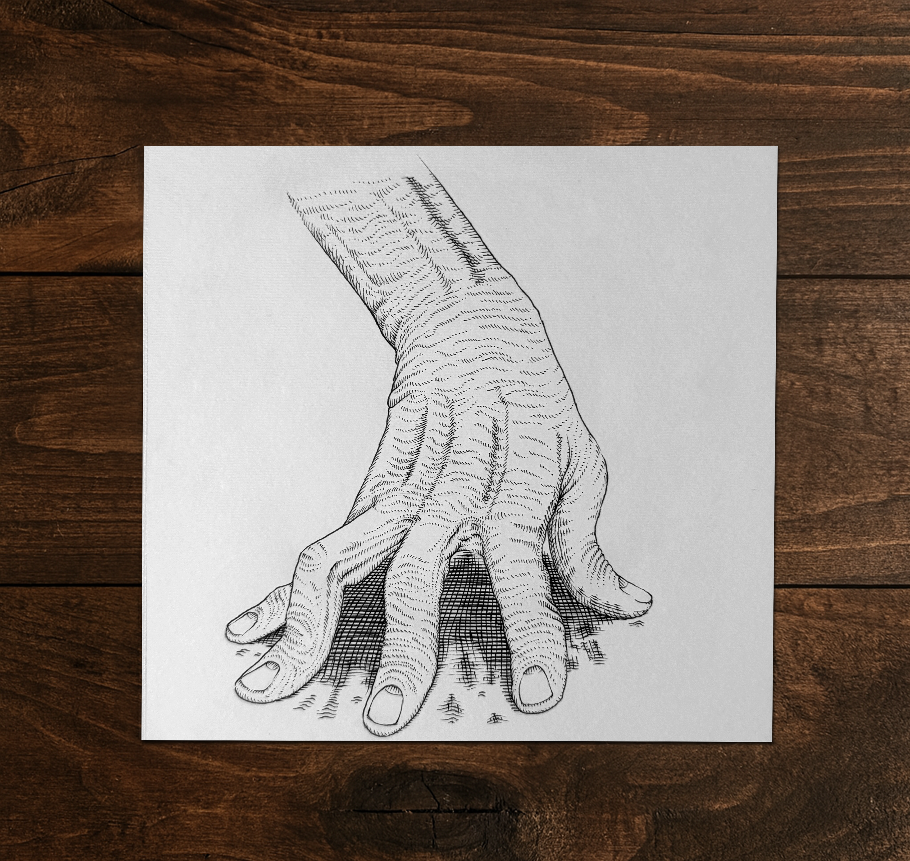 Original "Struggling Hand" Artwork
