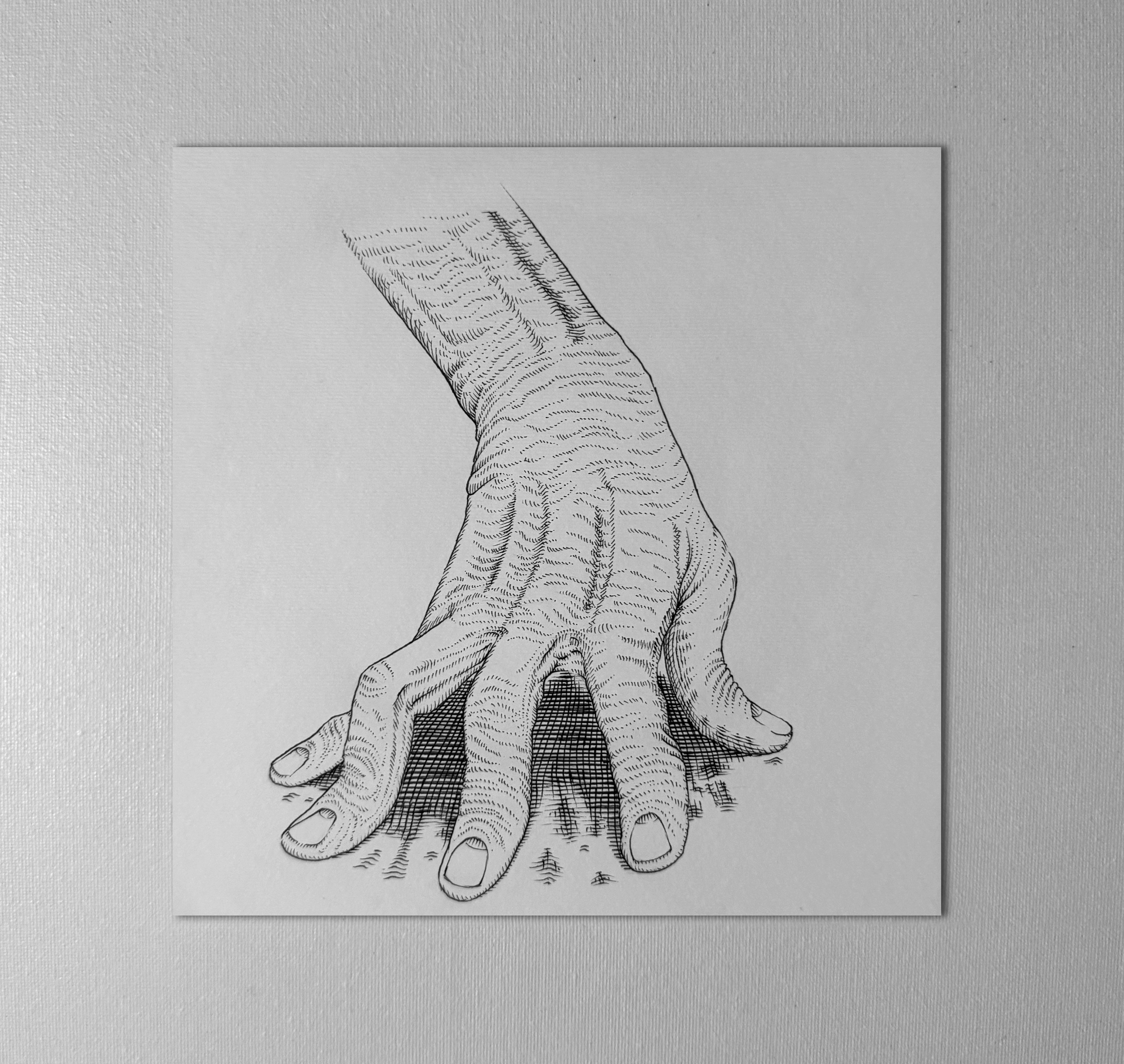 Original "Struggling Hand" Artwork