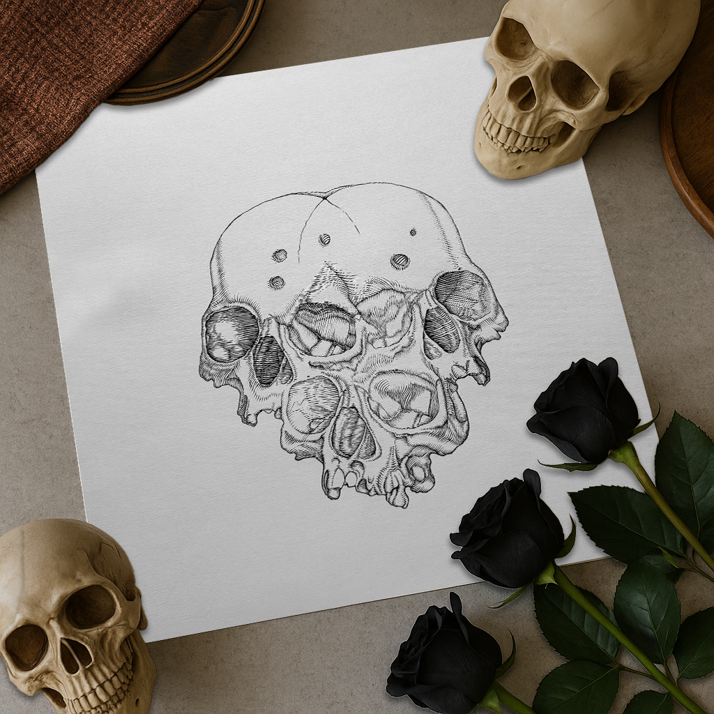 Original "Triple-Skull" Artwork
