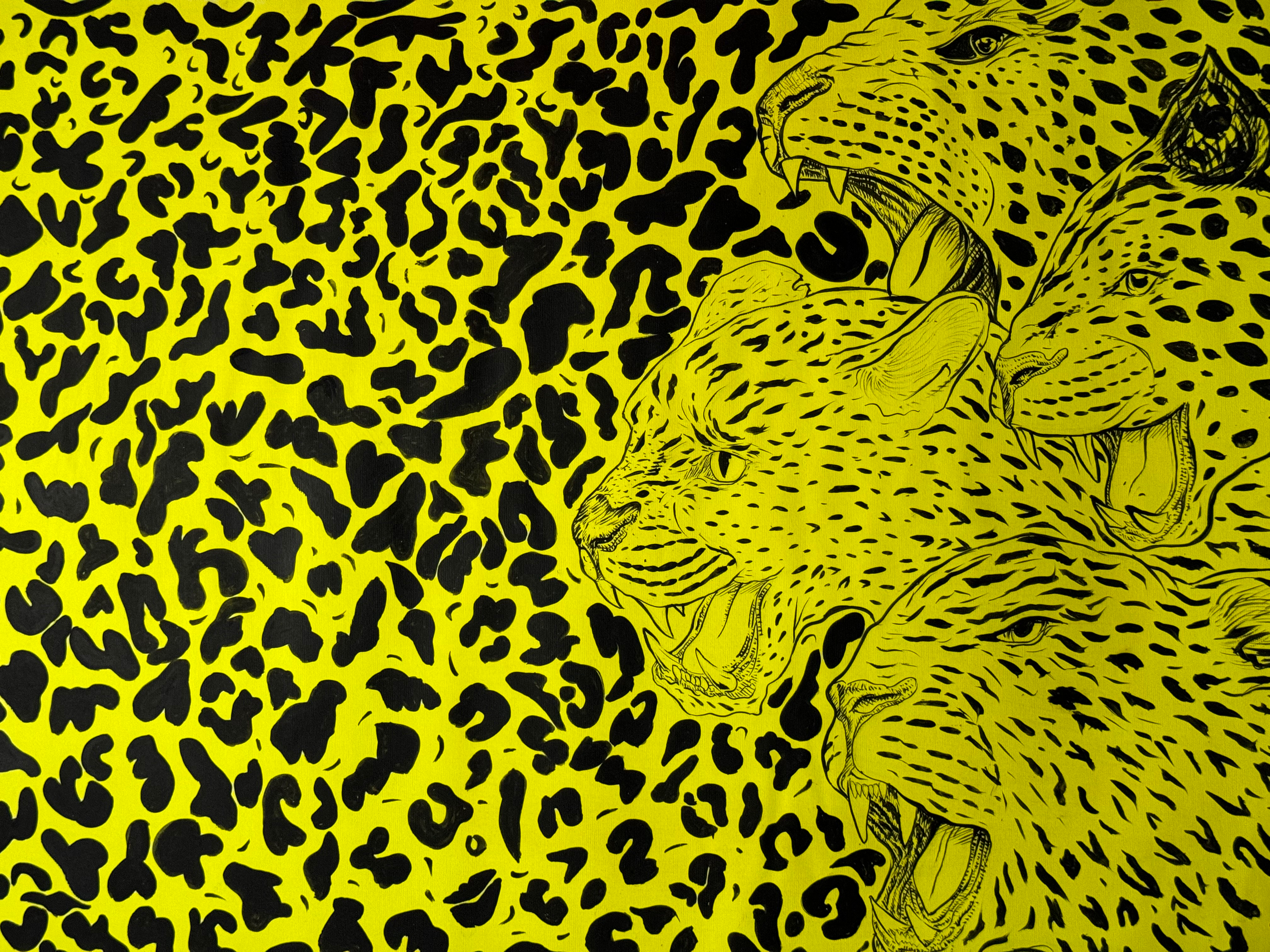 Original "Leopard Rush" Painting