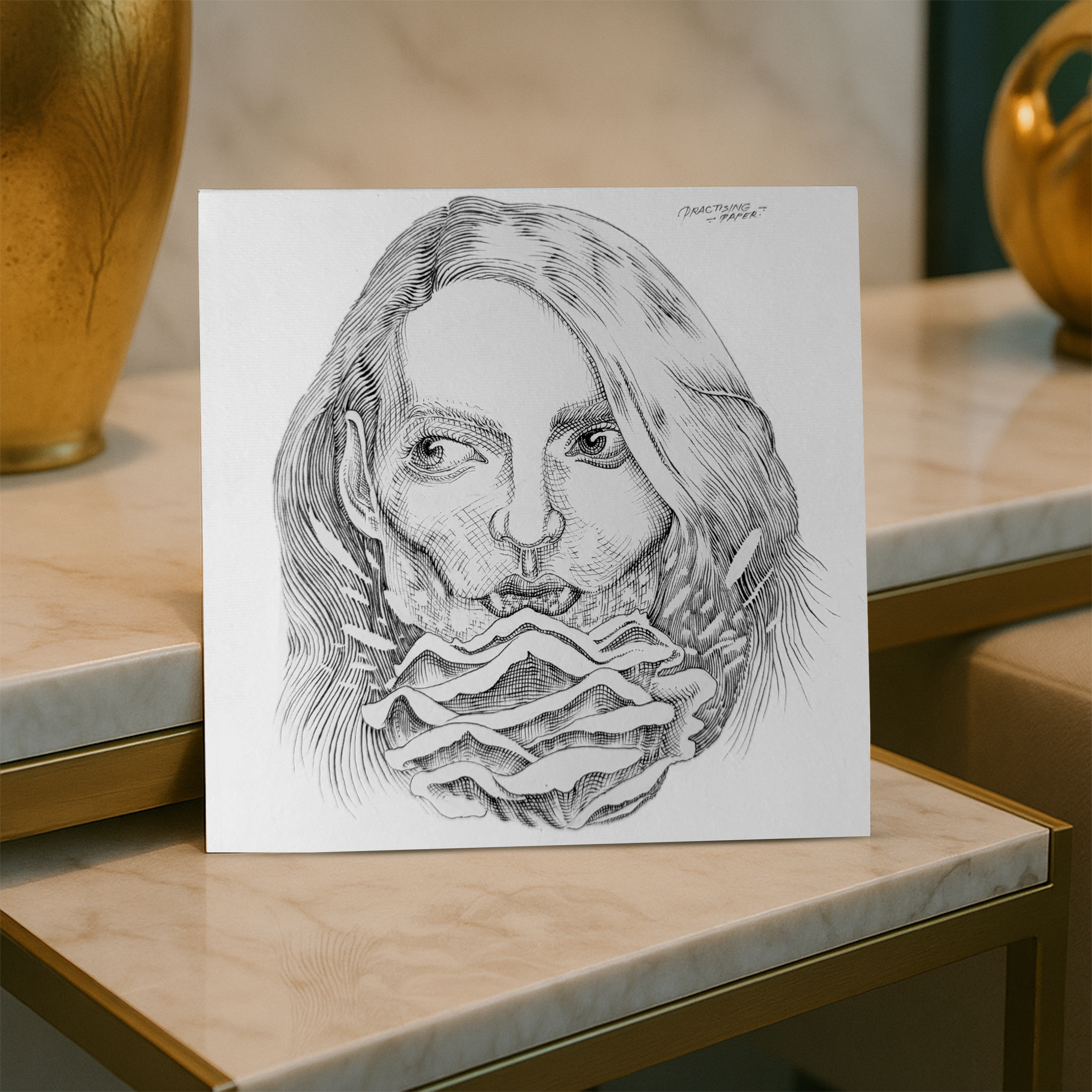 Original "Rose Portrait" Artwork